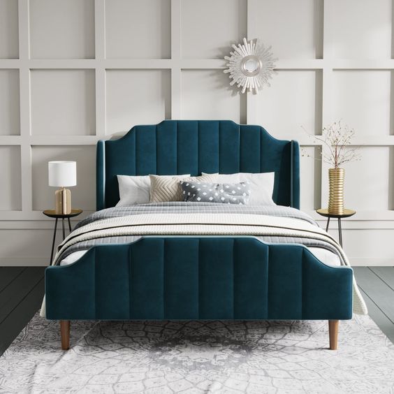 upholstered bed