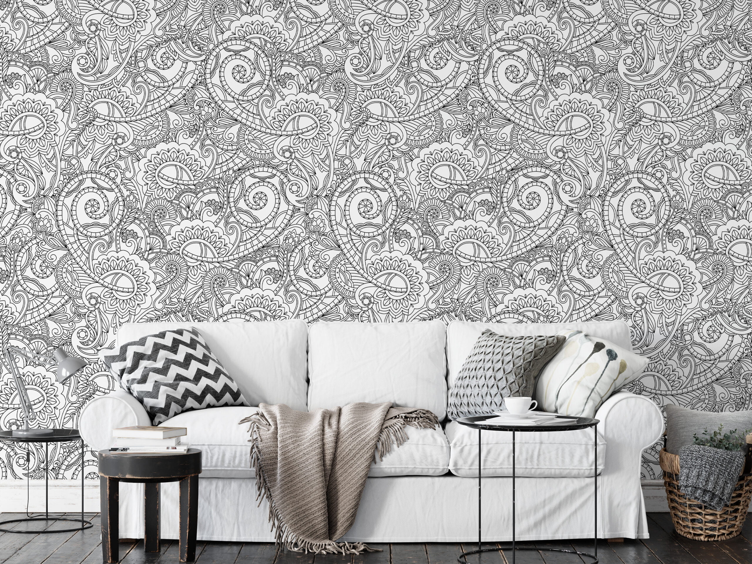 Elegant Monochrome Wallpaper Design