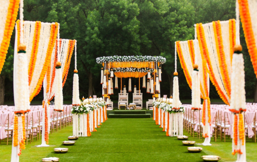 Garden Low-budget Wedding Stage Decoration