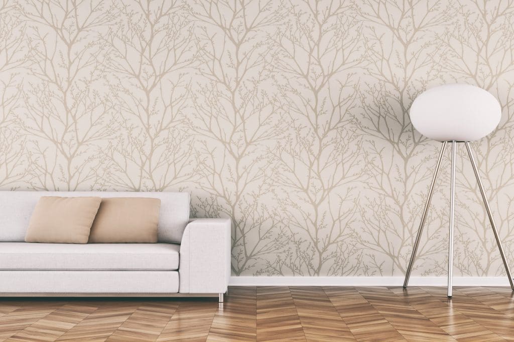 Textured Wallpaper for the Living Room