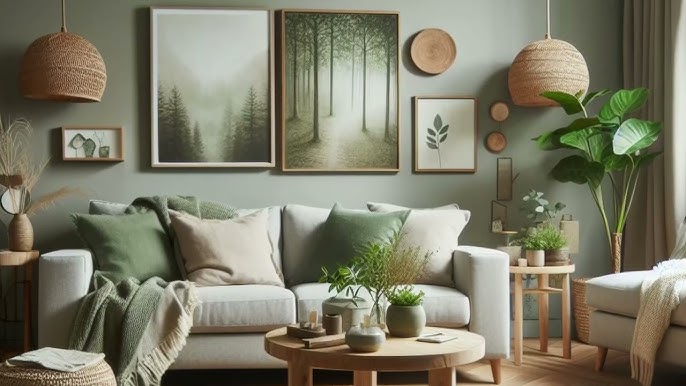 Use Greenery to Elevate the Living Room