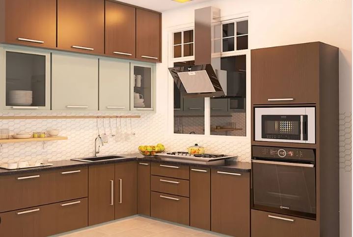 A-Coffee-Coloured-Modern-L-Shaped-Kitchen-Design