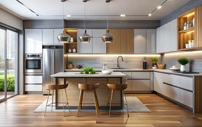 A-Modern-L-Shaped-Kitchen-Design-That-Is-A-First-Choice-Among-Homeowners