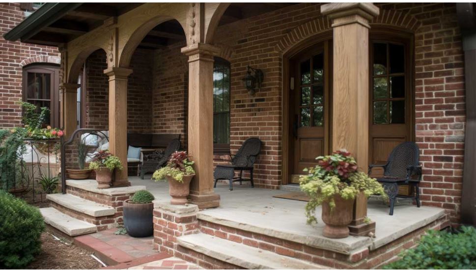 Classic Brick Front Wall Design