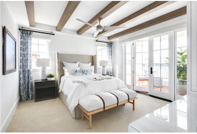 Exposed Wooden Beams- Bedroom Roof Design