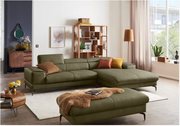 Green and Tan sofa color