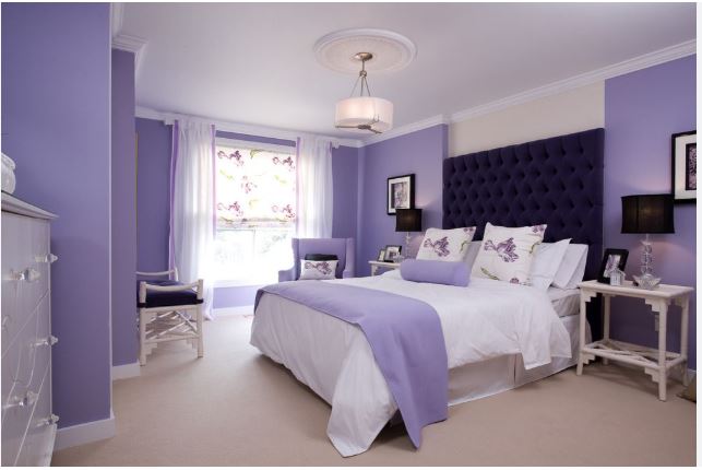 Lavender and White Colour Combination