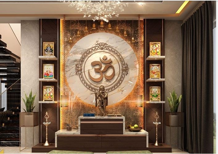 living room mandir design