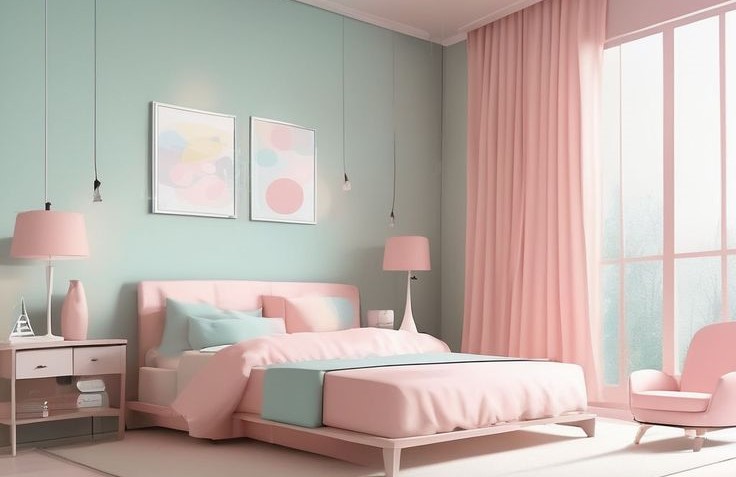 Wall Color Idea for Compact Bedrooms