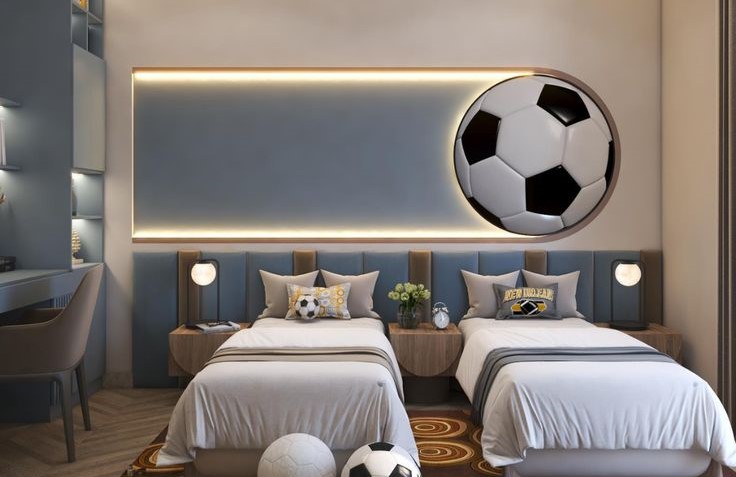 A Sports Themed Bedroom