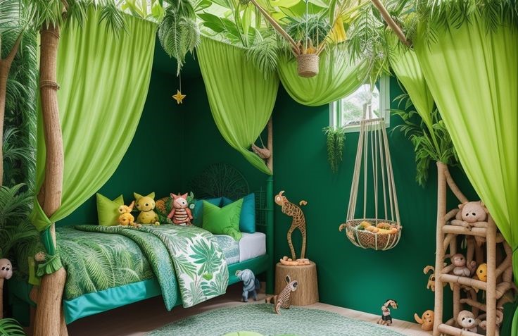 An African Jungle Bedroom