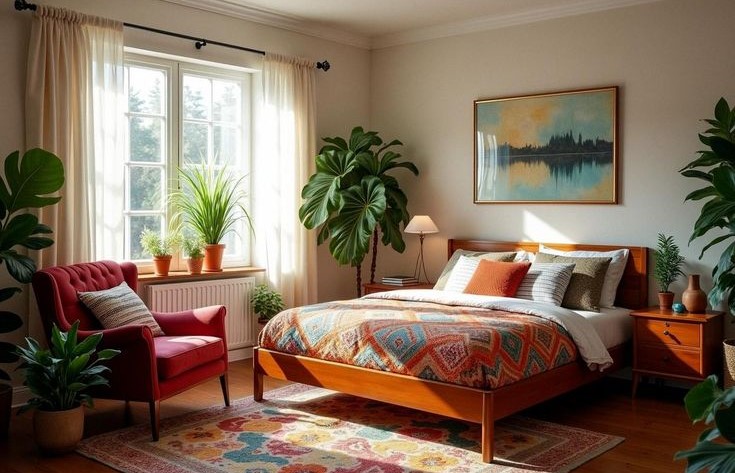 Eclectic Style Bedroom