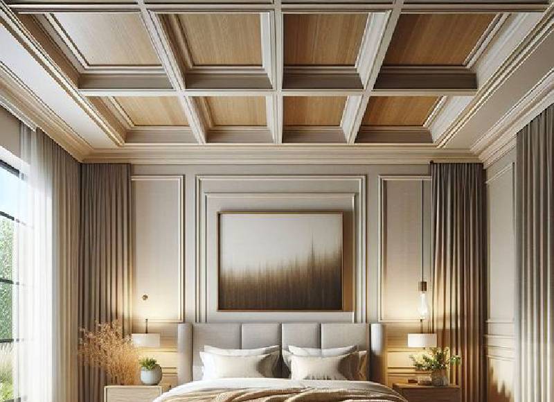 Elegant Square Coffered Ceiling