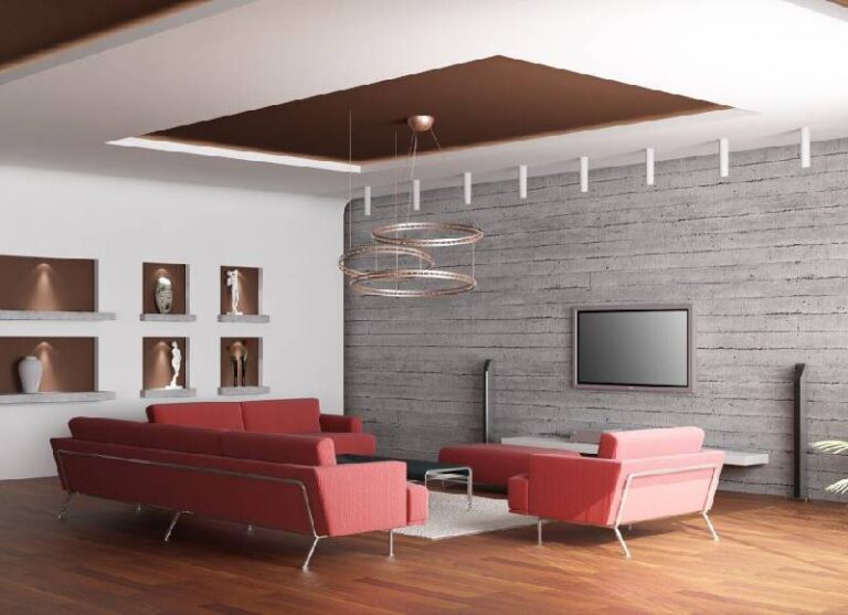 Modern Rectangular Recess Ceiling Design