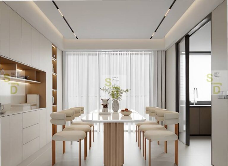 Streamlined Dining Room with Ample Seating