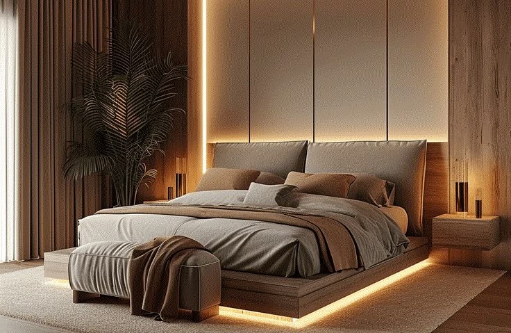 perfect size bed of bedroom