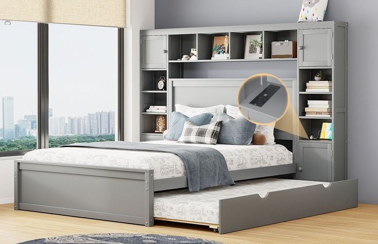 storage for bed in bedroom