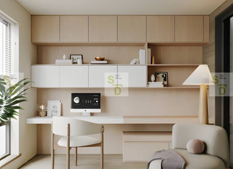 Scandinavian Inspired Study Space